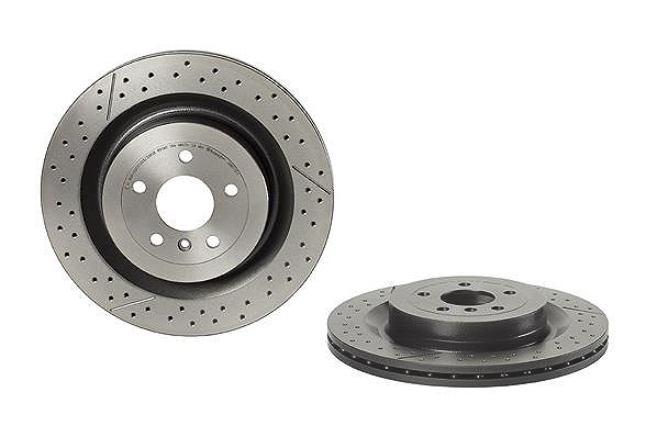 Brembo 1x Bremsscheibe [Hersteller-Nr. 09.B710.11] für Mercedes-Benz