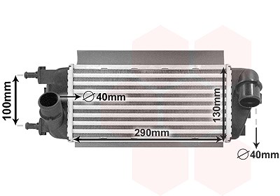 Van Wezel Ladeluftkühler [Hersteller-Nr. 17004455] für Fiat