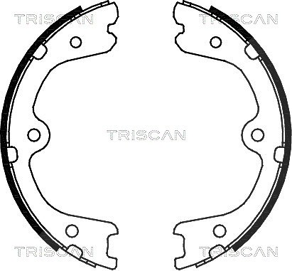 Triscan Bremsbackensatz, Feststellbremse [Hersteller-Nr. 810014008] für Nissan