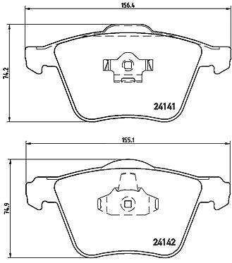 Brembo Bremsbelagsatz, Scheibenbremse [Hersteller-Nr. P86018] für Volvo