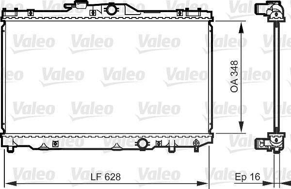 Valeo Kühler, Motorkühlung [Hersteller-Nr. 735415] für Toyota