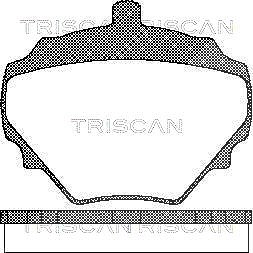 Triscan Bremsbelagsatz, Scheibenbremse [Hersteller-Nr. 811017004] für Mg, Land Rover