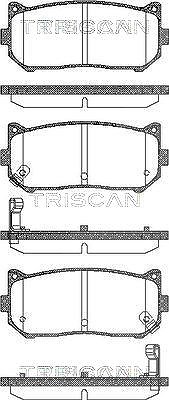 Triscan Bremsbelagsatz, Scheibenbremse [Hersteller-Nr. 811018003] für Kia