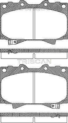 Triscan Bremsbelagsatz Vorderachse [Hersteller-Nr. 811013048] für Lexus, Toyota