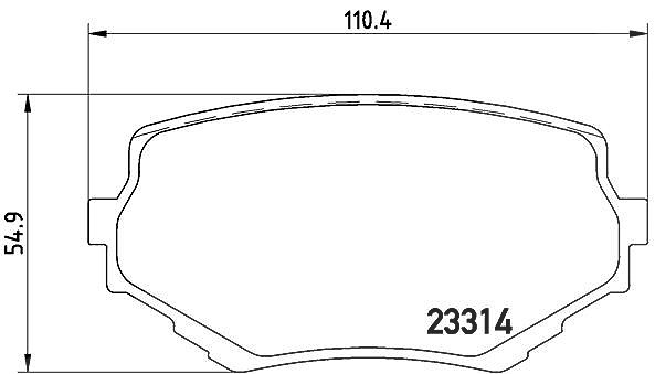 Brembo Bremsbeläge vorne (Satz) [Hersteller-Nr. P79009] für Suzuki