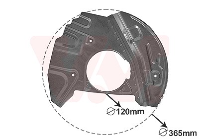 Van Wezel Spritzblech, Bremsscheibe [Hersteller-Nr. 0685371] für BMW