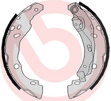 Brembo Bremsbackensatz [Hersteller-Nr. S68525] für Dacia, Peugeot, Nissan, Renault, Ds, Hyundai, Citroën, Lada