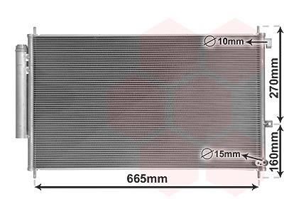 Van Wezel Kondensator, Klimaanlage [Hersteller-Nr. 25015701] für Honda