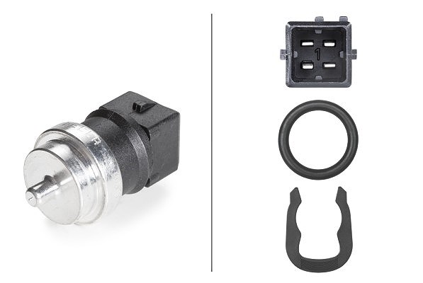 Hella Sensor, Kühlmitteltemperatur [Hersteller-Nr. 6PT009309-551] für Nissan, Renault, Volvo, Dacia, Vauxhall, Opel, Mitsubishi
