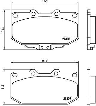 Brembo Bremsbelagsatz, Scheibenbremse [Hersteller-Nr. P56025] für Subaru, Toyota, Nissan