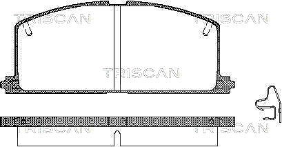 Triscan Bremsbelagsatz, Scheibenbremse [Hersteller-Nr. 811013089] für Toyota