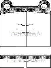 Triscan Bremsbelagsatz, Scheibenbremse [Hersteller-Nr. 811029214] für VW, Audi