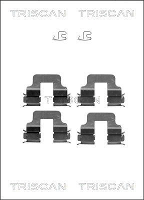 Triscan Zubehörsatz, Scheibenbremsbelag [Hersteller-Nr. 8105101619] für Vauxhall, Opel, Alfa Romeo, Fiat, Lancia, Abarth, BMW, Cadillac, Mini, Kia