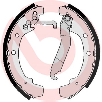 Brembo Bremsbackensatz Trommelbremse [Hersteller-Nr. S85510] für VW