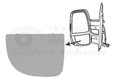 Van Wezel Spiegelglas, Außenspiegel [Hersteller-Nr. 2817831] für Iveco