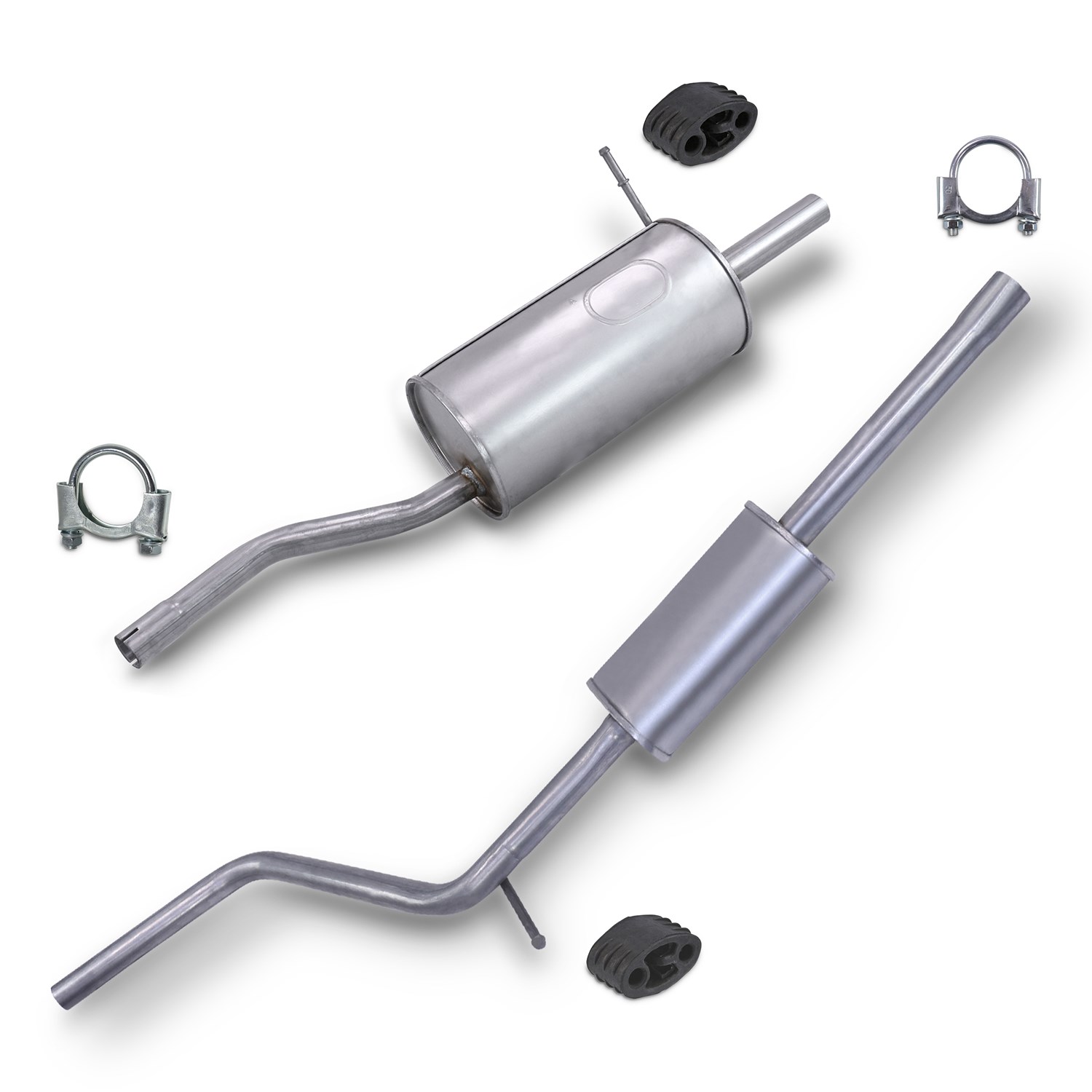 Bestprice Schalldämpfer Set + Montagematerial [Hersteller-Nr. 40279278] für Dacia