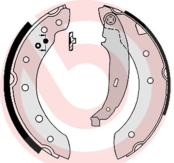 Brembo Bremsbackensatz [Hersteller-Nr. S61520] für Renault, Dacia, Peugeot, Citroën