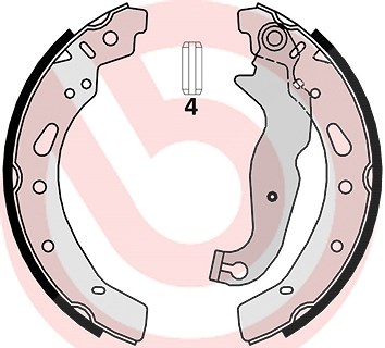 Brembo Bremsbackensatz [Hersteller-Nr. S24540] für Mazda, Ford
