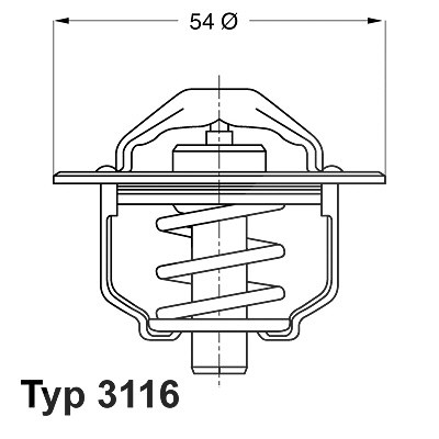 Wahler Thermostat, Kühlmittel [Hersteller-Nr. 3116.82D] für Renault, Fiat, Lancia