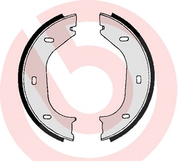 Brembo Bremsbackensatz, Feststellbremse [Hersteller-Nr. S06505] für BMW, Alfa Romeo
