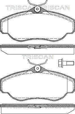 Triscan Bremsbelagsatz, Scheibenbremse [Hersteller-Nr. 811017014] für Land Rover
