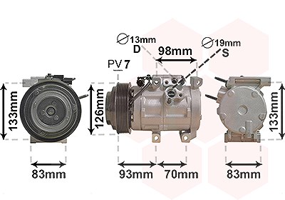 Van Wezel Kompressor, Klimaanlage [Hersteller-Nr. 8201K709] für Hyundai