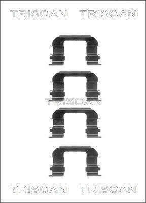 Triscan Zubehörsatz, Scheibenbremsbelag [Hersteller-Nr. 8105241604] für Chevrolet, Daewoo