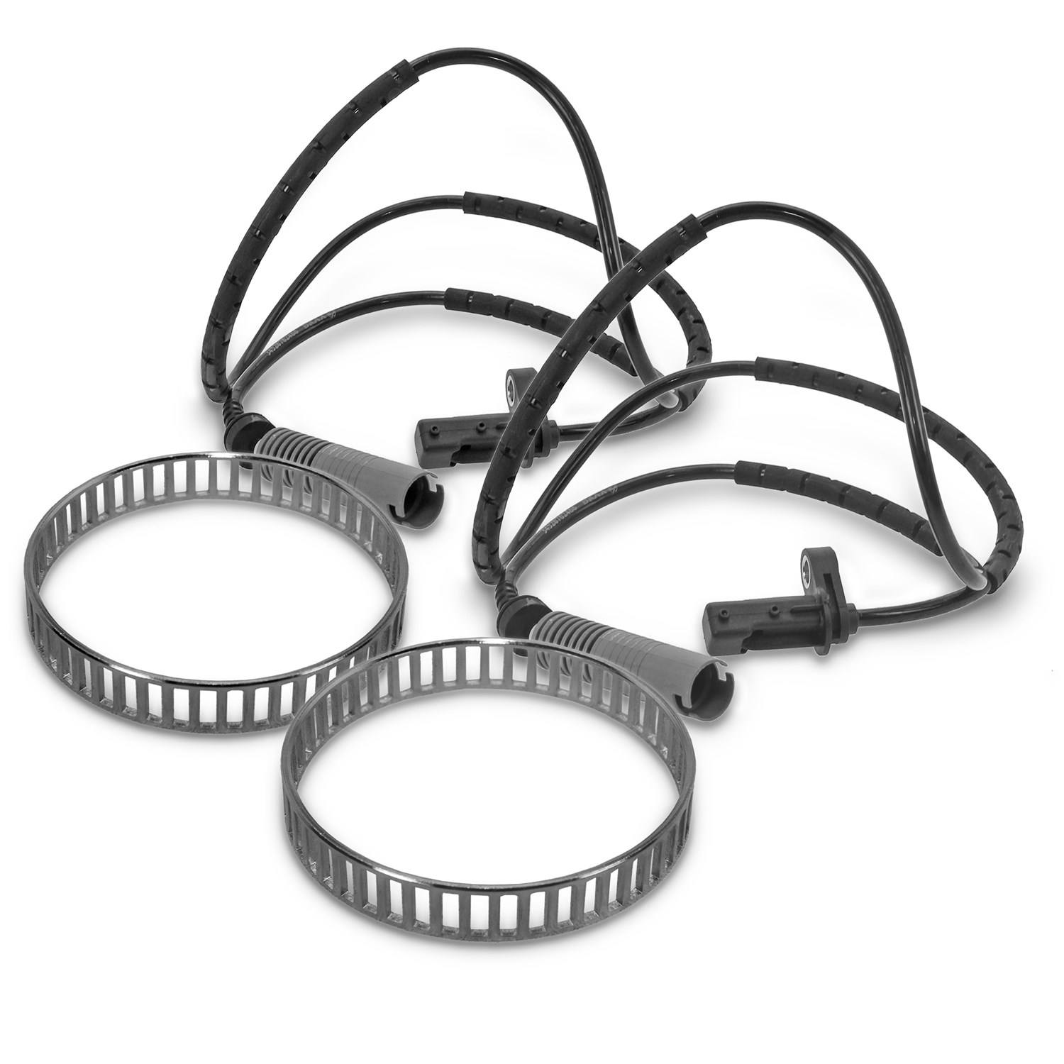 Bestprice 2x ABS Sensor + 2x ABS Ring Hinterachse [Hersteller-Nr. 40369743] für BMW
