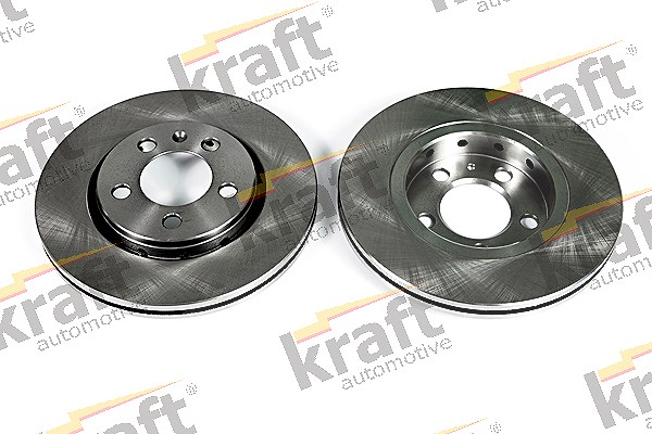 Kraft Automotive Bremsscheibe Vorderachse Belüftet [Hersteller-Nr. 6046520] für Skoda, Seat, VW, Audi