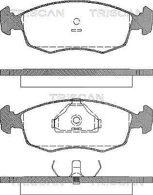 Triscan Bremsbelagsatz, Scheibenbremse [Hersteller-Nr. 811016868] für Ford