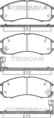 Triscan Bremsbelagsatz, Scheibenbremse [Hersteller-Nr. 811050881] für Ford Usa, Mazda