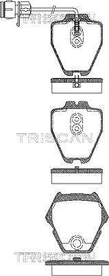 Triscan Bremsbelagsatz, Scheibenbremse [Hersteller-Nr. 811029032] für Audi