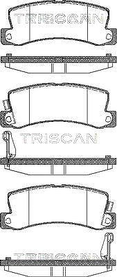 Triscan Bremsbelagsatz, Scheibenbremse [Hersteller-Nr. 811013040] für Lexus, Toyota