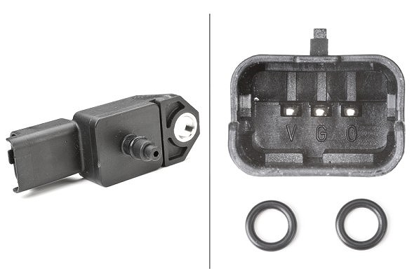 Hella Sensor, Saugrohrdruck [Hersteller-Nr. 6PP009400-521] für Suzuki, Mini, Fiat, Ford, Volvo, Peugeot, Mazda, Citroën
