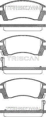 Triscan Bremsbelagsatz, Scheibenbremse [Hersteller-Nr. 811014004] für Nissan