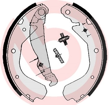 Brembo Bremsbackensatz [Hersteller-Nr. S59509] für Bedford, Vauxhall, Opel