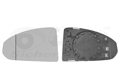 Van Wezel Spiegelglas, Außenspiegel [Hersteller-Nr. 0387837] für Audi