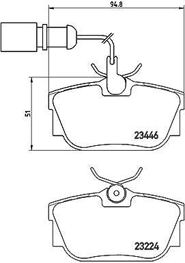 Brembo Bremsbelagsatz, Scheibenbremse [Hersteller-Nr. P85059] für Ford, VW, Seat