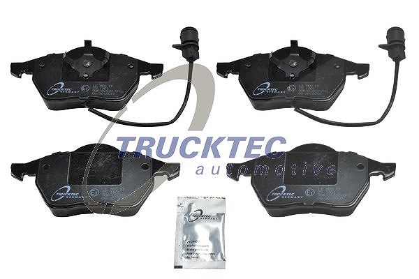 Trucktec Automotive Bremsbelagsatz mit Warnkontakt vorne [Hersteller-Nr. 07.35.109] für Audi
