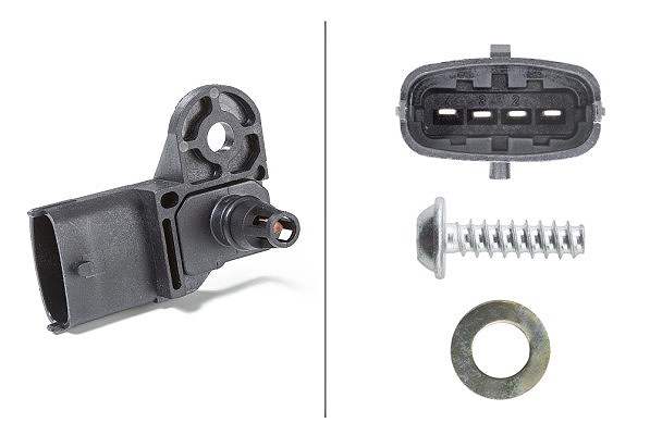 Hella Sensor, Saugrohrdruck [Hersteller-Nr. 6PP009400-311] für Vauxhall, Fiat, Ford, Mitsubishi, Alfa Romeo, Jeep, Lancia, Opel