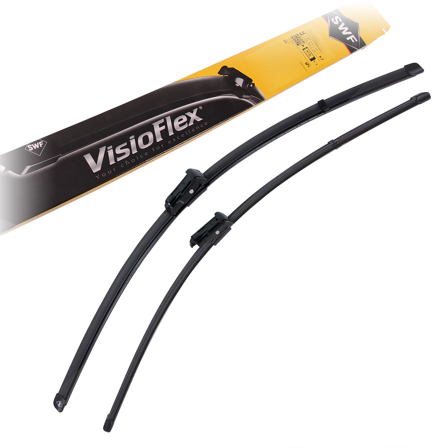 Swf 2x Wischblatt VISIOFLEX, vorne [Hersteller-Nr. 119281] für Chevrolet, Peugeot, Opel, Vauxhall