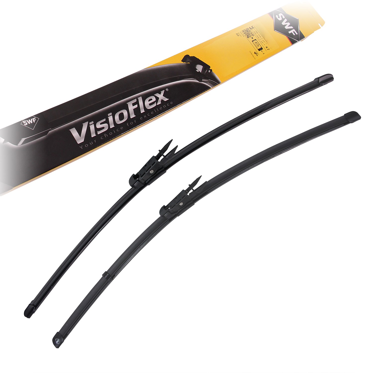 Swf 2x Wischblatt VISIOFLEX, vorne [Hersteller-Nr. 119387] für Smart