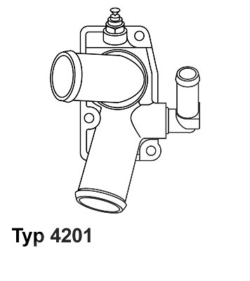 Wahler Thermostat, Kühlmittel [Hersteller-Nr. 4201.92D] für Vauxhall, Opel