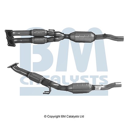 Bm Catalysts Katalysator mit Anbauteilen [Hersteller-Nr. BM91391H] für Seat, Audi, Skoda, VW