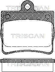 Triscan Bremsbelagsatz, Scheibenbremse [Hersteller-Nr. 811023016] für Mercedes-Benz
