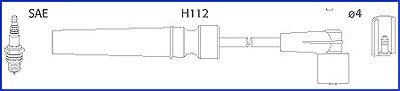 Hüco Zündleitungssatz [Hersteller-Nr. 134236] für Daewoo, Chevrolet