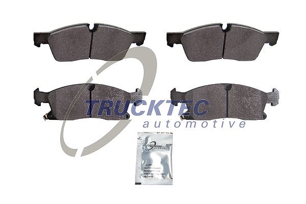 Trucktec Automotive Bremsbelagsatz, Scheibenbremse [Hersteller-Nr. 02.35.436] für Mercedes-Benz, Jeep