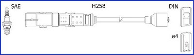 Hüco Zündleitungssatz [Hersteller-Nr. 134780] für BMW