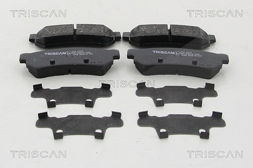 Triscan Bremsbelagsatz, Scheibenbremse [Hersteller-Nr. 811021014] für Daewoo, Chevrolet