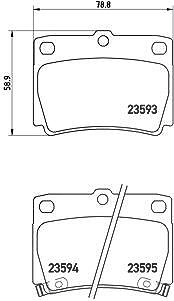 Brembo Bremsbelagsatz, Scheibenbremse [Hersteller-Nr. P54026] für Mitsubishi